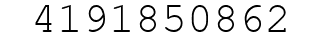 Number 4191850862.