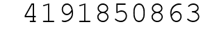 Number 4191850863.