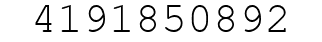 Number 4191850892.