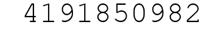 Number 4191850982.