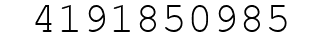 Number 4191850985.