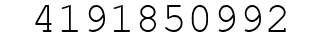 Number 4191850992.