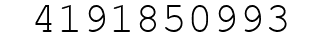 Number 4191850993.
