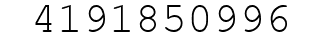 Number 4191850996.