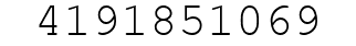 Number 4191851069.