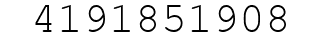 Number 4191851908.