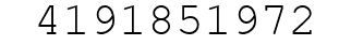 Number 4191851972.