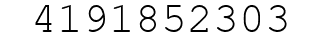 Number 4191852303.