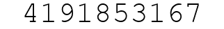 Number 4191853167.