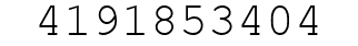 Number 4191853404.