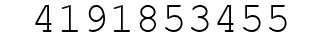 Number 4191853455.