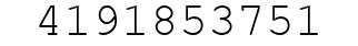 Number 4191853751.