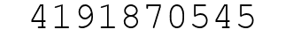 Number 4191870545.