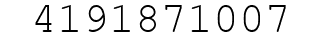 Number 4191871007.