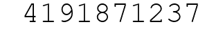 Number 4191871237.