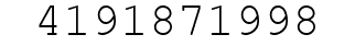 Number 4191871998.