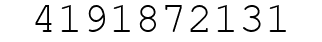 Number 4191872131.