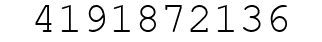 Number 4191872136.