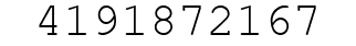 Number 4191872167.