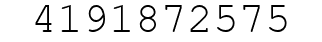 Number 4191872575.