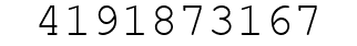 Number 4191873167.