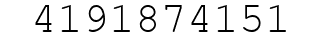 Number 4191874151.