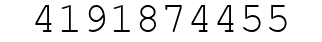 Number 4191874455.