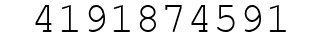 Number 4191874591.