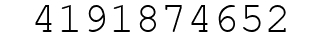 Number 4191874652.
