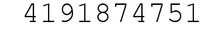 Number 4191874751.