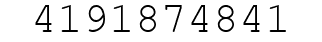 Number 4191874841.