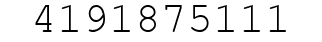 Number 4191875111.