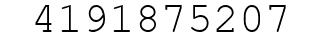 Number 4191875207.