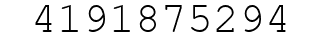 Number 4191875294.