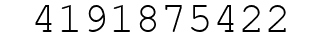 Number 4191875422.