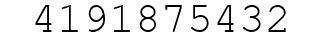 Number 4191875432.