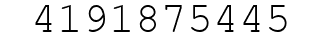 Number 4191875445.
