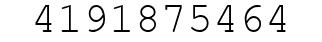 Number 4191875464.