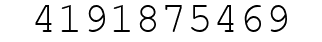 Number 4191875469.