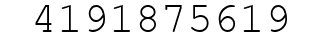 Number 4191875619.