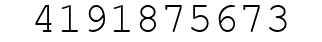 Number 4191875673.
