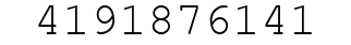 Number 4191876141.
