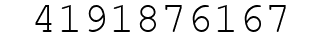 Number 4191876167.