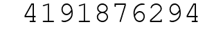 Number 4191876294.