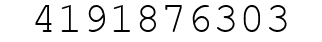 Number 4191876303.