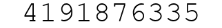 Number 4191876335.