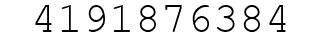 Number 4191876384.