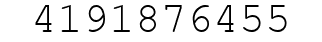 Number 4191876455.