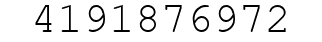 Number 4191876972.