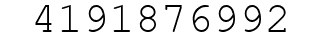 Number 4191876992.